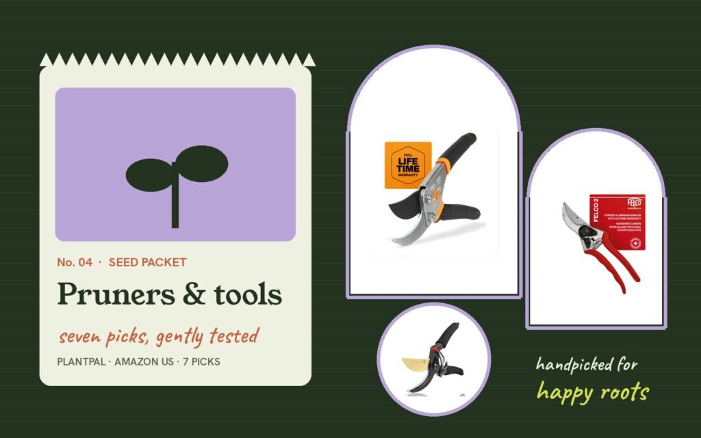 Pruning shears and garden tools guide cover