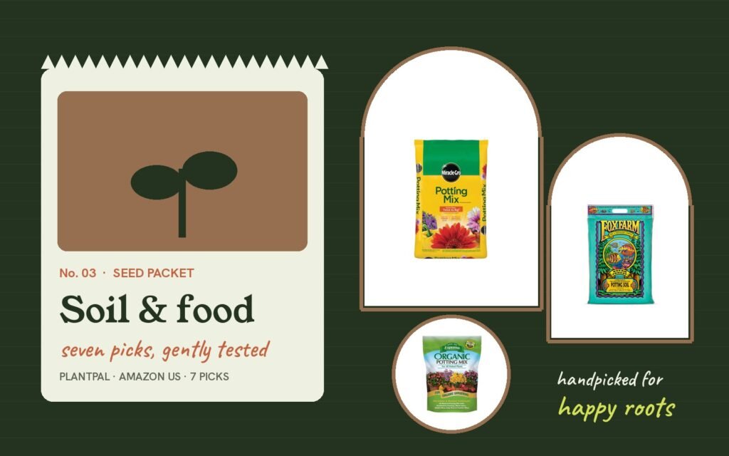 Potting soil and plant food guide cover